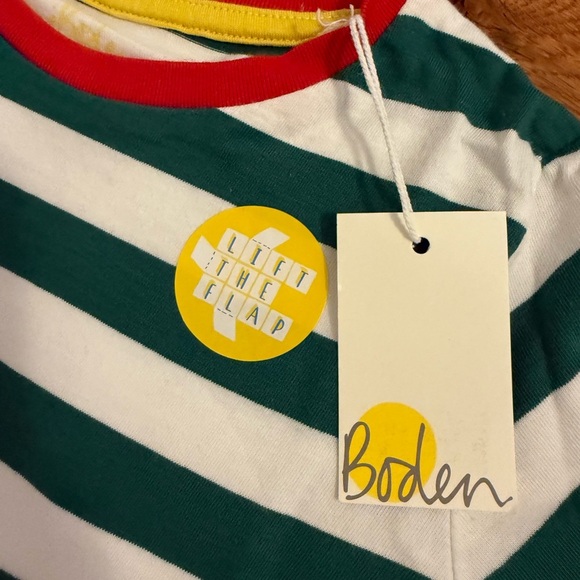 NWT Mini Boden Christmas Santa Zip Up Long Sleeve Shirt 3-4 years - Picture 2 of 9